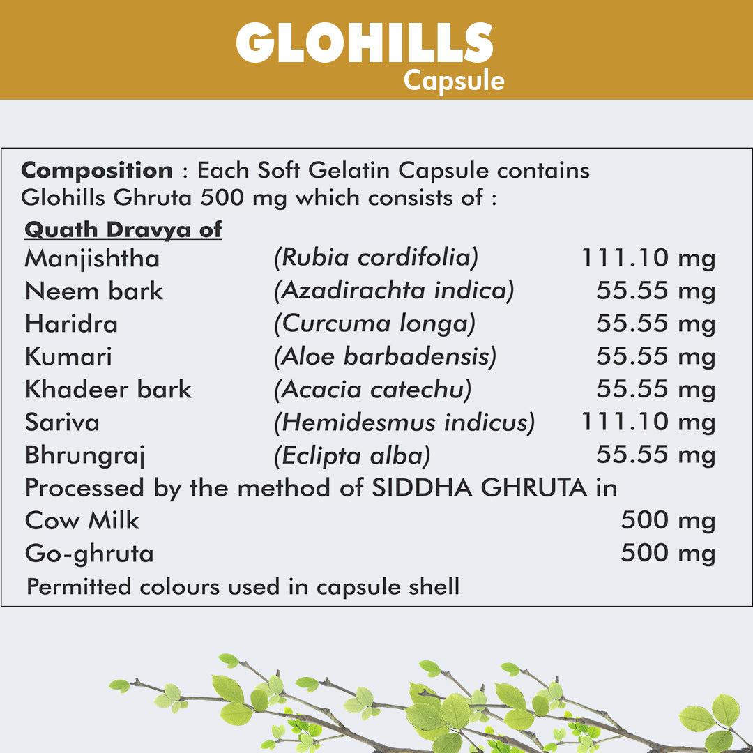 Glohills Capsules for Women, Natural, Youthful Glow, Wrinkle-free Skin, Promotes Skin Regeneration, Improves Skin Elasticity