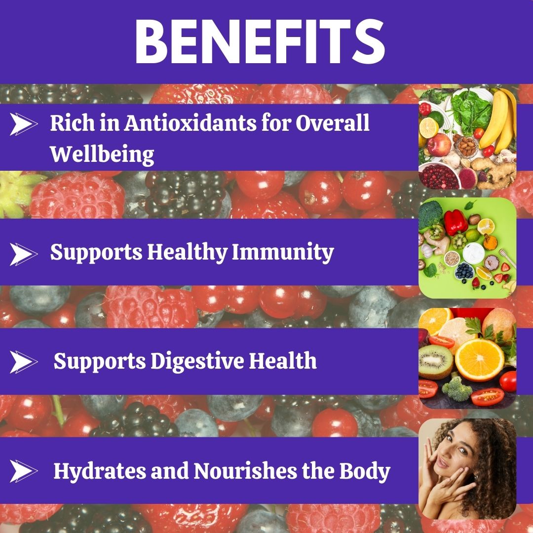 Mix Berry Juice berry Immunity Booster and Antioxidant, Maintains Healthy Heart and Brain Function