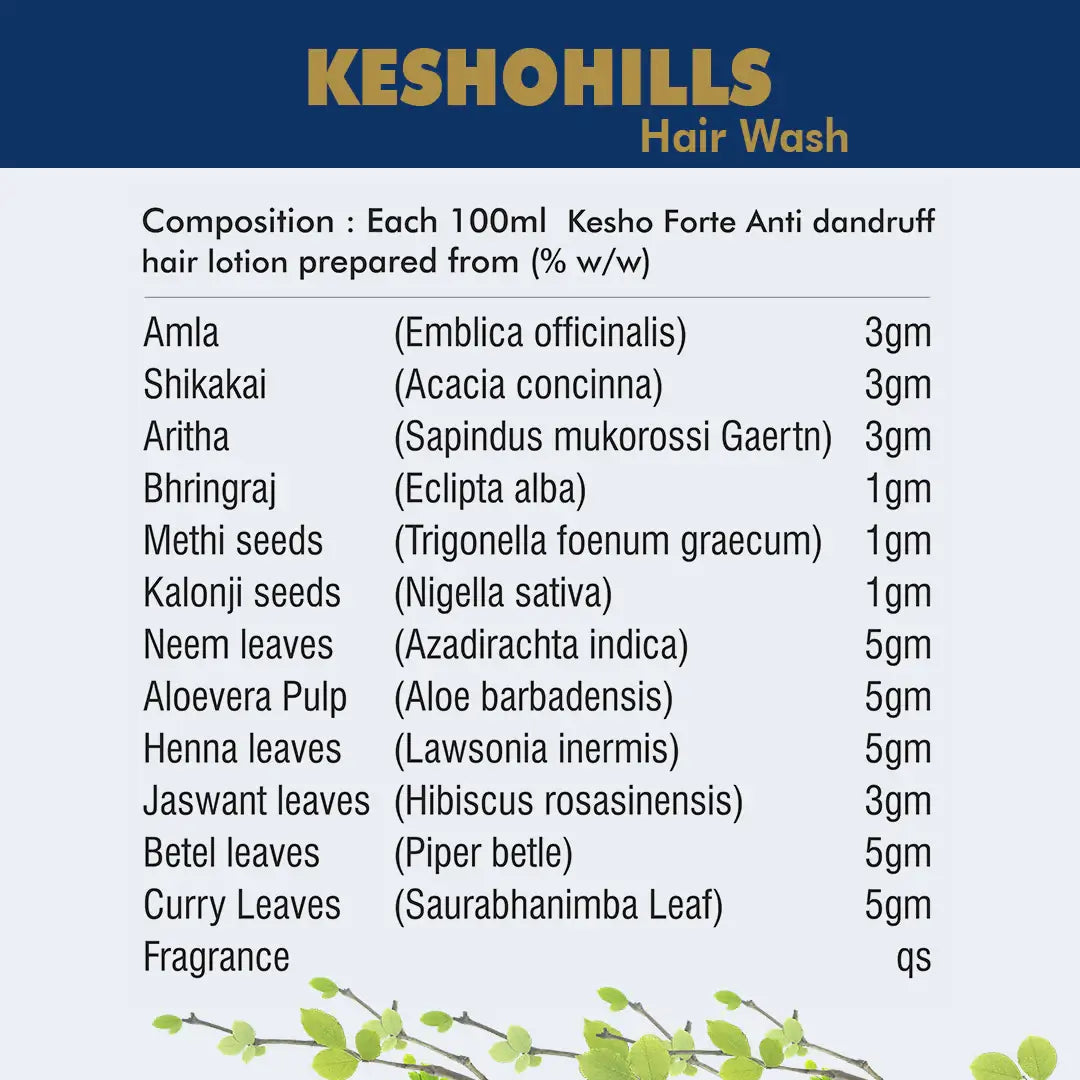 Keshohills Ultra Hair Wash Repairing Shampoo Restoring Conditioner Smoothening and Repairing For Damaged and Weak Hair