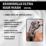 Keshohills Ultra Hair Wash Repairing Shampoo Restoring Conditioner Smoothening and Repairing For Damaged and Weak Hair