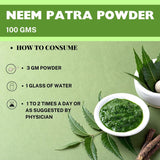 Buy Organic Neem Powder for a Pimple-Free Face - how to consume