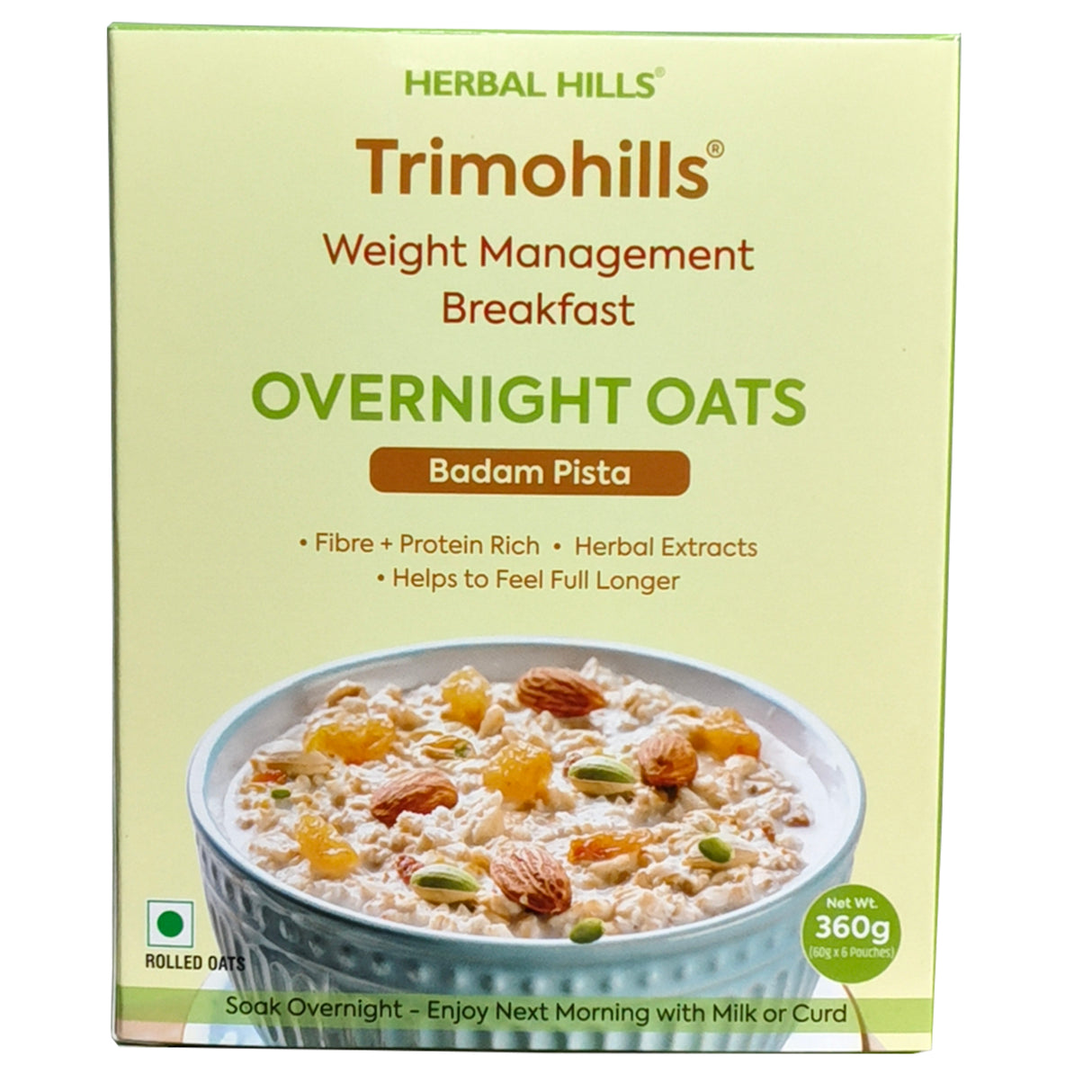 Overnight oats-badam pista 60 gms