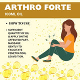 Arthro Plus Forte Oil: Advanced Joint Care for Men and Women, Effective relief from Joint Pain, Stiffness & Inflammation 100 ML