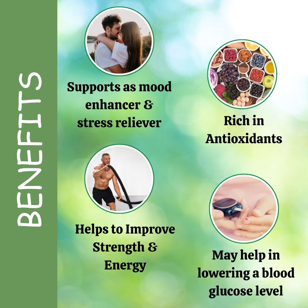 Organic Krounchbeej Powder for Vigour and Vitality. Promotes strength and stamina by increasing energy levels.