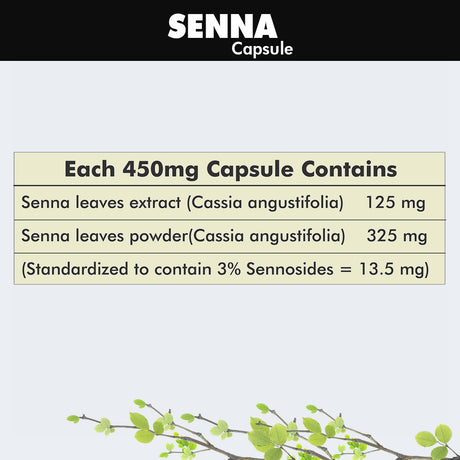 Buy Senna Capsule for Natural Herbal Laxative and Healthy Digestion