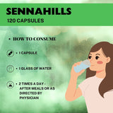 Senna Capsule Natural Herbal Laxative for healthy digestion, Herbal Supplement To Support Digestive Function. Provides constipation & gastric relief. Supports bowel wellness