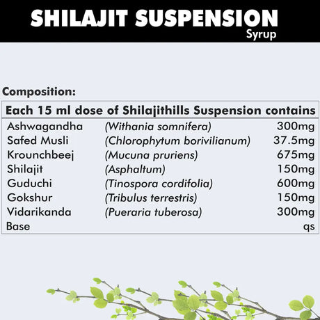Buy Shilajit Suspension Syrup for Holistic Wellness
