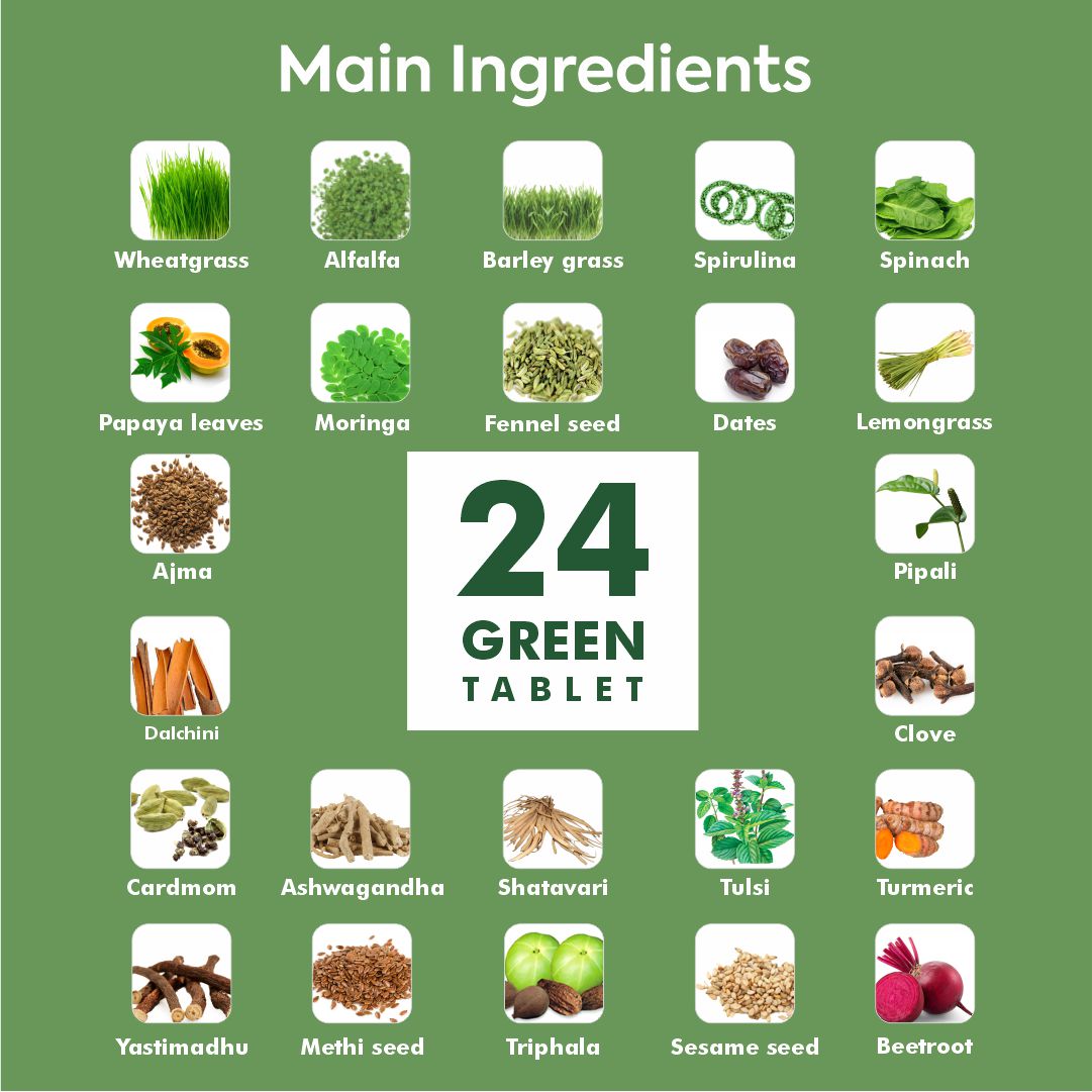 Buy Herbal Hills 24 Green for Nutrient Boost