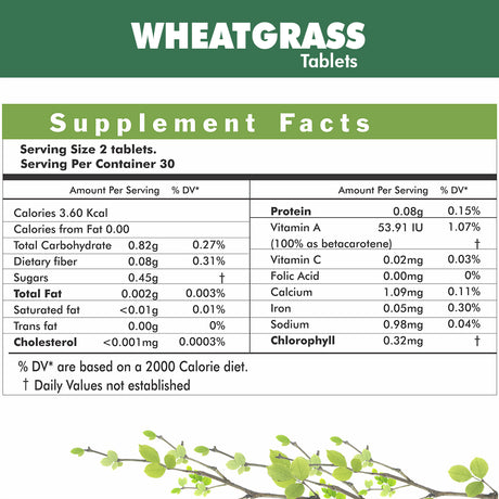 Wheat - o - power (wheatgrass tablet)