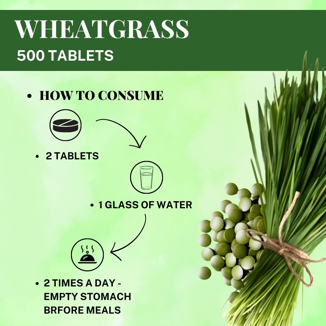 Wheat - o - power (wheatgrass tablet) - directions to use