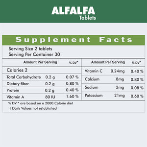 alfalfa tablet