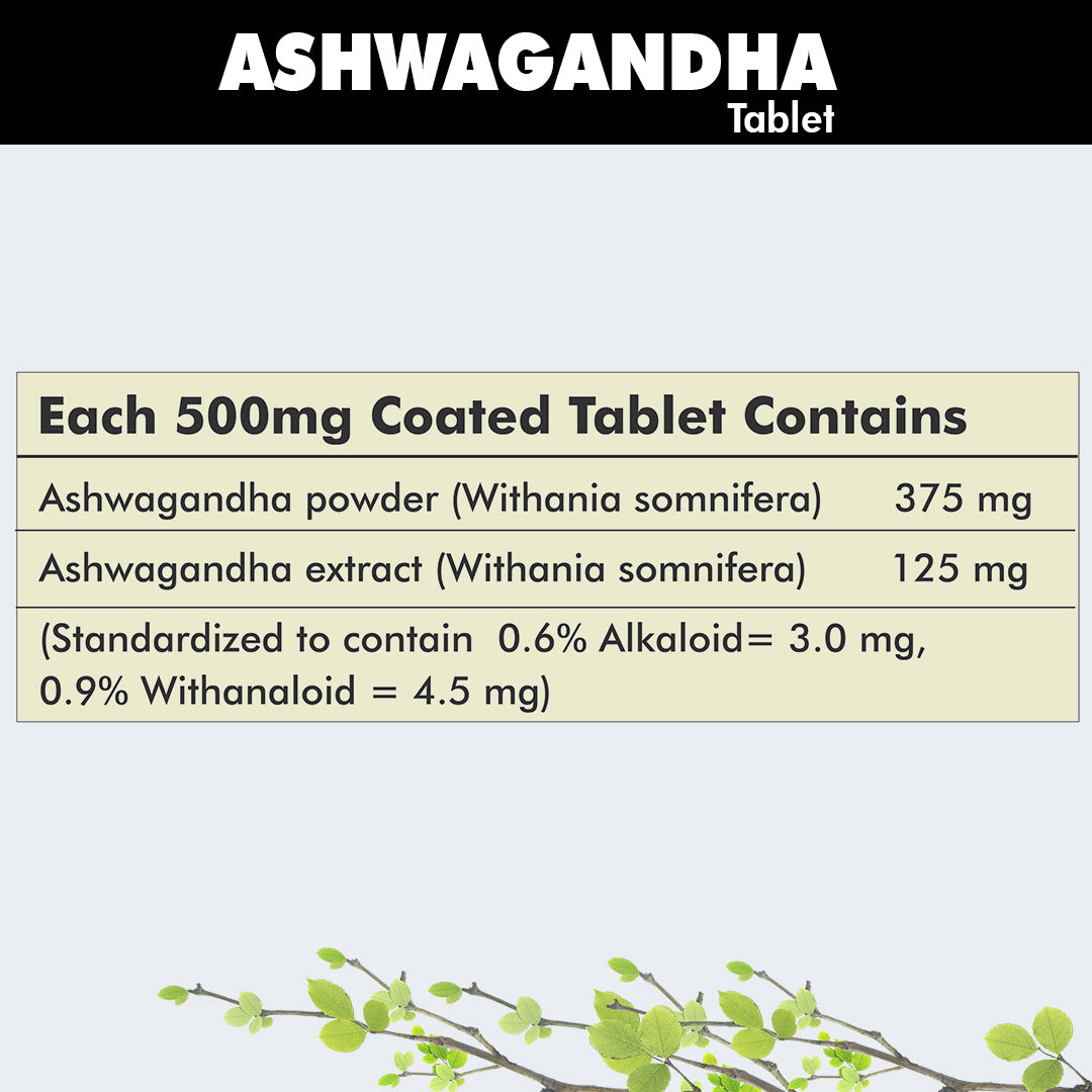 Ashwagandha Tablet Provides Relief form Anxiety and Stress Supports Mental Calmness