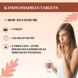 Kamdudhahills Tablet, Natural Relief from Acidity, Alleviates Heartburn and Indigestion, Supports Healthy Digestion, Ayurvedic Solution for Acid Reflux
