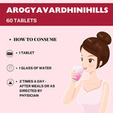 Buy Herbal Hills Arogyavardhinihills Tablet for Wellness - how to consume