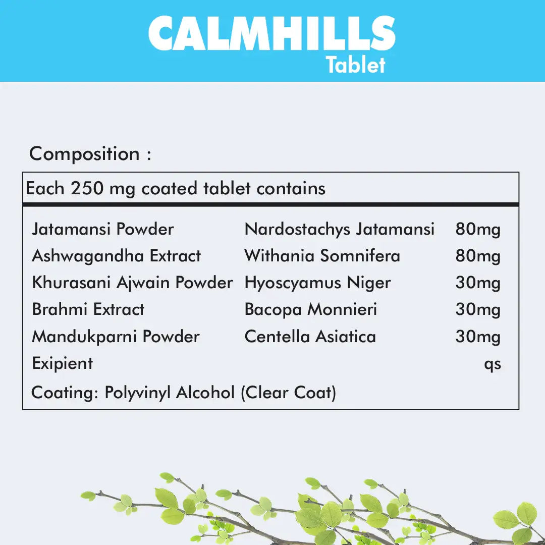 Calmhills Tablets Stress & Anxiety Relief 