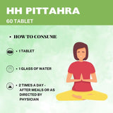 HH Pittahara Tablet, Ayurvedic Pitta dosha balance, Natural Pitta detox support, Skin health Wellness, Ayurvedic acid balance supplement
