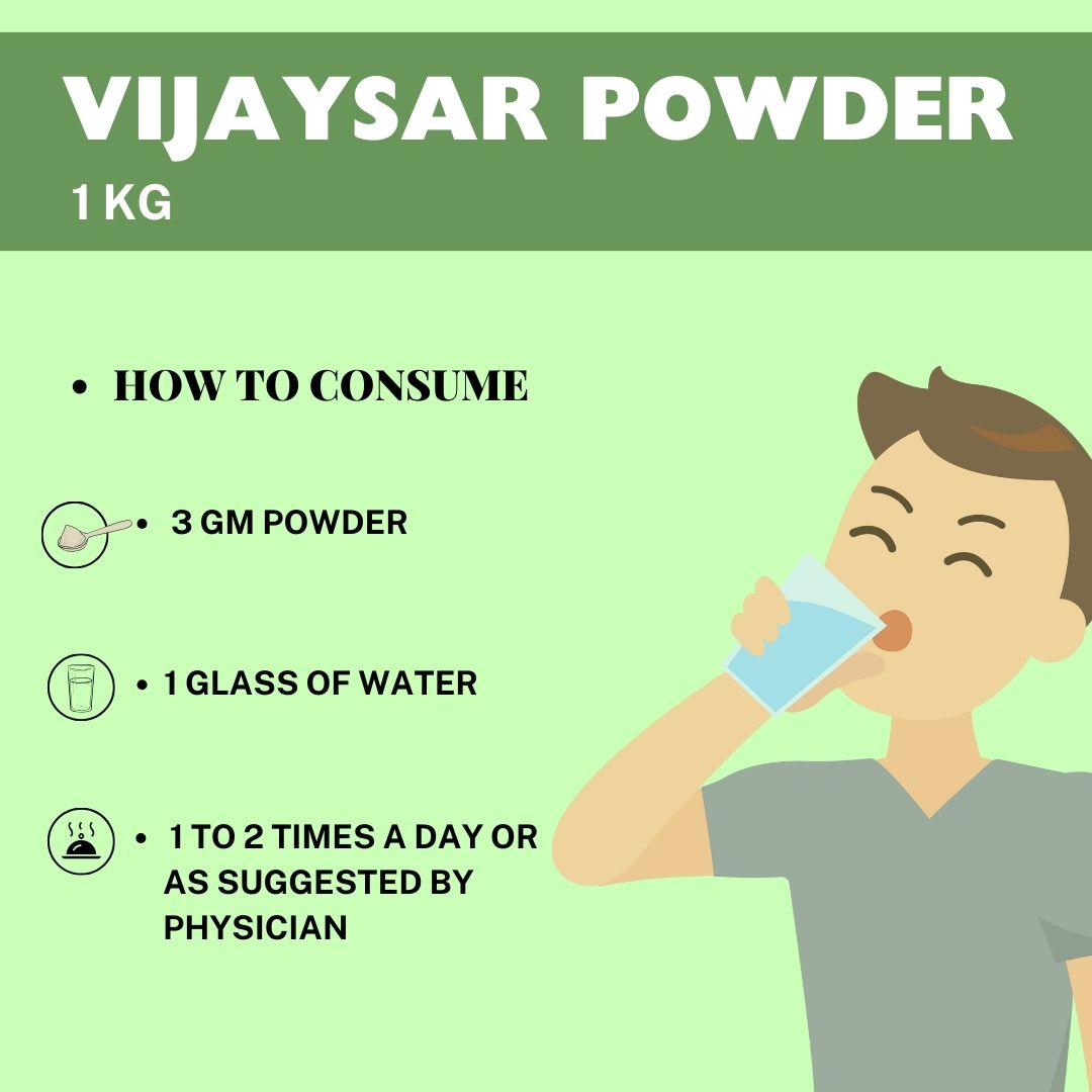 Buy Vijaysar Powder - how to consume