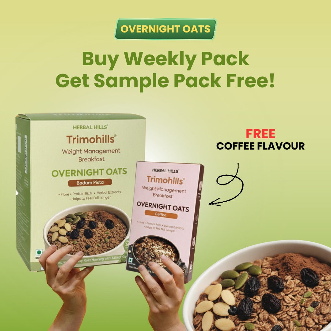 Overnight oats - Badam Pista Flavour - 360 gms - (Free - Coffee Flavour - 60 gms)