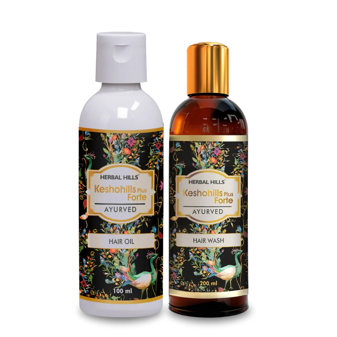Keshohills Hair Oil + Wash Kit