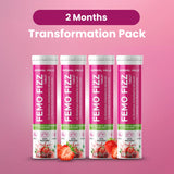 Femo Fizz Effervescent Tablets for Women – L-Glutathione, Hyaluronic Acid, Shatavari – Glowing Skin, Hormonal Balance & Daily Wellness – Strawberry Flavor – 15 Tablets