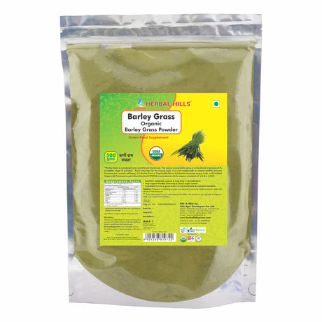 Barley Grass Powder Natural Body Cleanse and Detox Boosts the Immune System Experience Array of Health Benefits 500 Gms